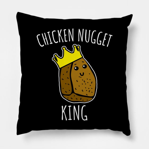 Chicken nugget king Pillow by LunaMay