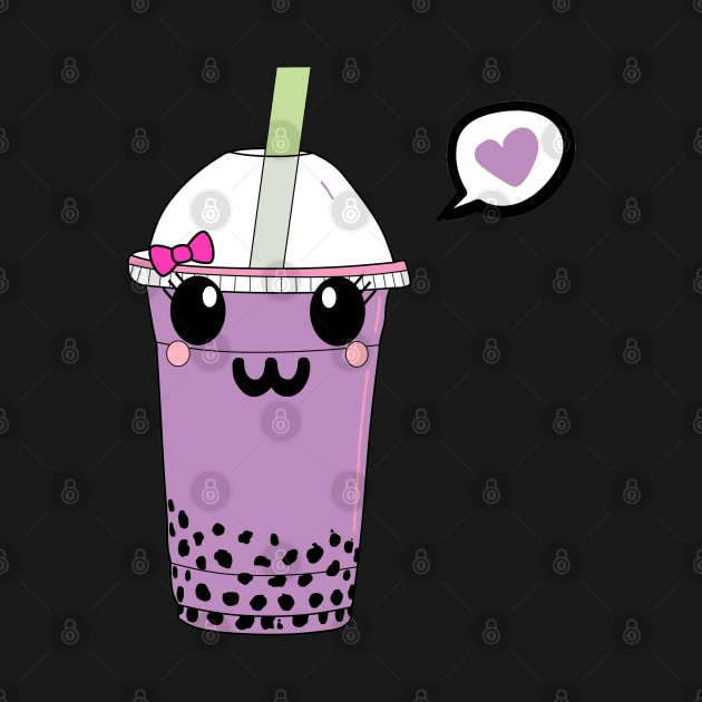 Kawaii Bubble Tea Love by aaallsmiles