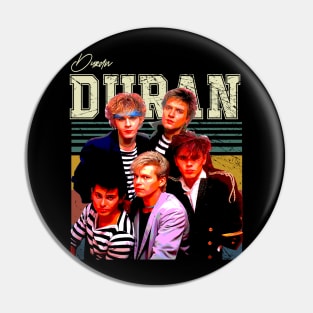 Duran's Musical Odyssey Elegance Retro Nostalgia Tee Inspired by '80s Euphoria Pin