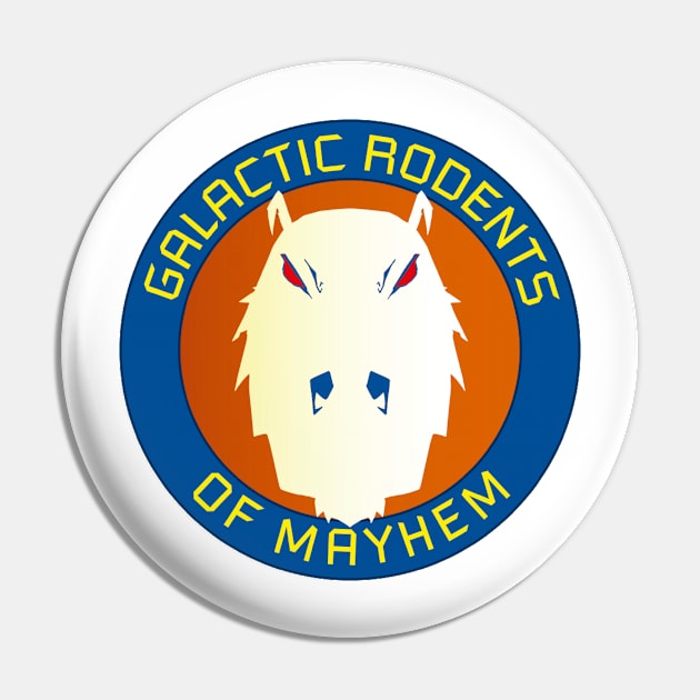 Galactic Rodents of Mayhem Logo Pin by SebaNavas