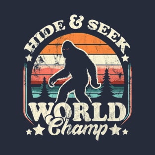 Hide and Seek World Champ Sasquatch Bigfoot – Mythical Creature Outdoor T-Shirt