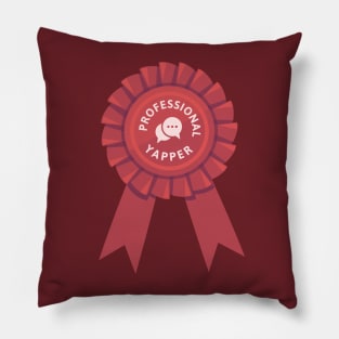 Professional Yapper Badge Pillow