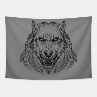 Werewolf head 1 Tapestry