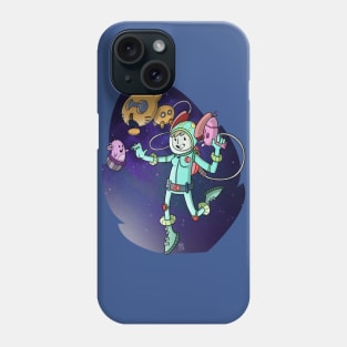 Spacegirl on a spaceventure Phone Case