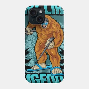 Ski Like Bigfoot - Funny Wintersports Skiing Gift Phone Case