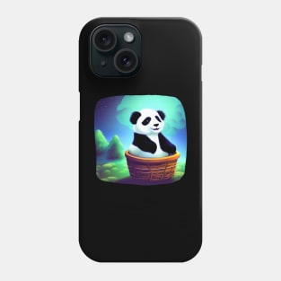 Panda Stranded in new Planet - Adorable Panda Phone Case