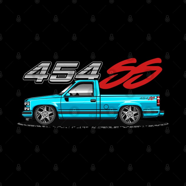 Chevy 454 SS Pickup Truck (Windsor Blue) by Jiooji Project