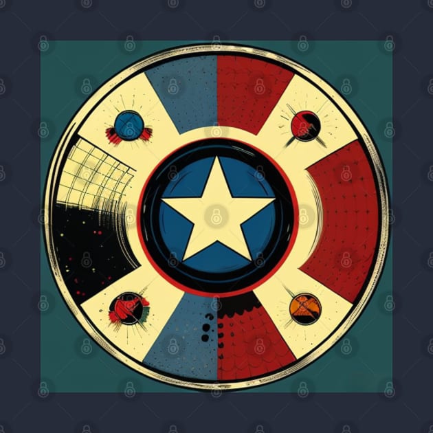 Patriotic Star Vinyl Record by musicgeniusart