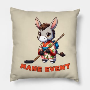 Ice hockey donkey Pillow