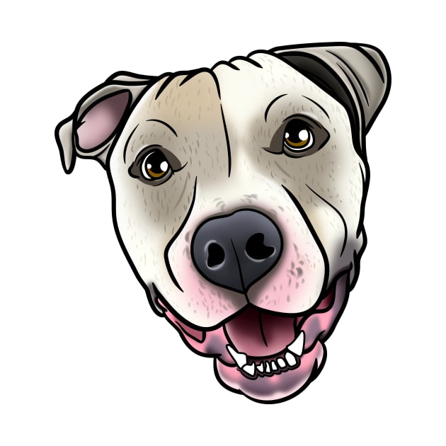 Smiling Pitbull by Beauty Immortal