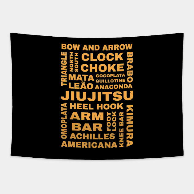 Jiu Jitsu guide Tapestry by NicGrayTees