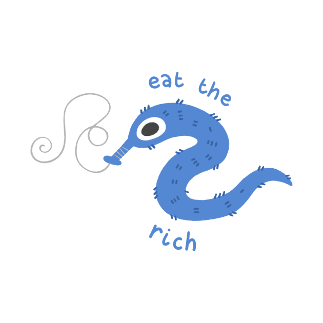 Eat the Rich Worm-on-a-String by Niamh Smith Illustrations