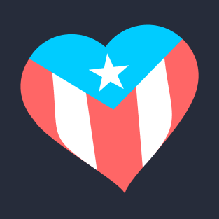 Puerto Rico Boricua Flag Heart T-Shirt