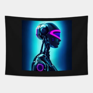 Futuristic cyberpunk robot | 2 Tapestry