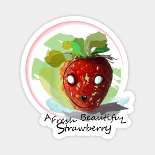 A FRESH BEAUTIFUL STRAWBERRY Magnet