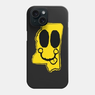 Mississippi Happy Face with tongue sticking out Phone Case