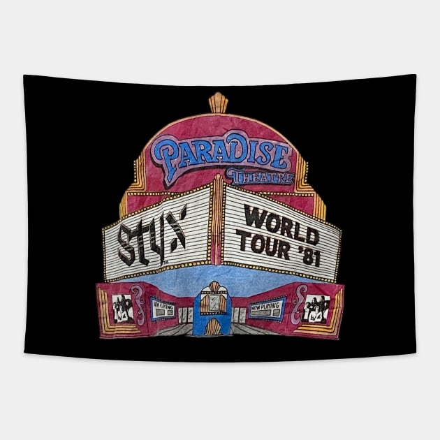 Vintage 1981s ST-YX PARADISE Tapestry by KCOBRA