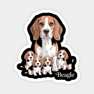 I Love My Beagle Dog Themed Funny Beagle Lover Magnet