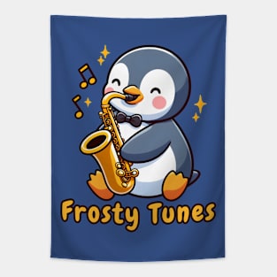 Penguin saxophone player Tapestry