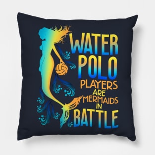 Water Polo Players Are Mermaids In Battle Pillow