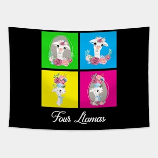 Four Llamas Tapestry