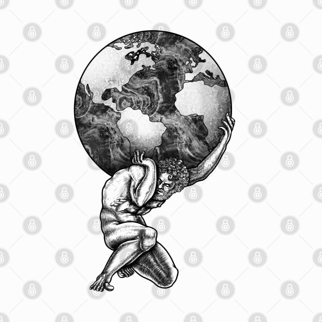 Atlas Greek mythology by Artardishop