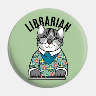 Librarian Cat Pin