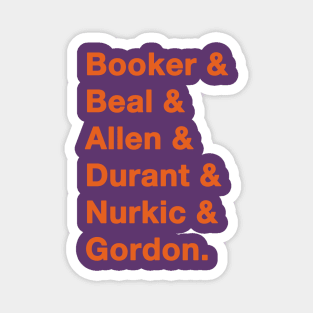 Suns '23-'24 playoff squad Magnet