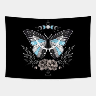 Demiboy Butterfly LGBT Pride Flag Tapestry
