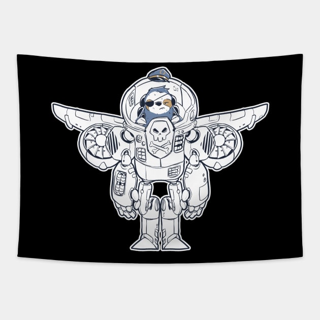 Sky Pirate v2 Tapestry by MBGraphiX