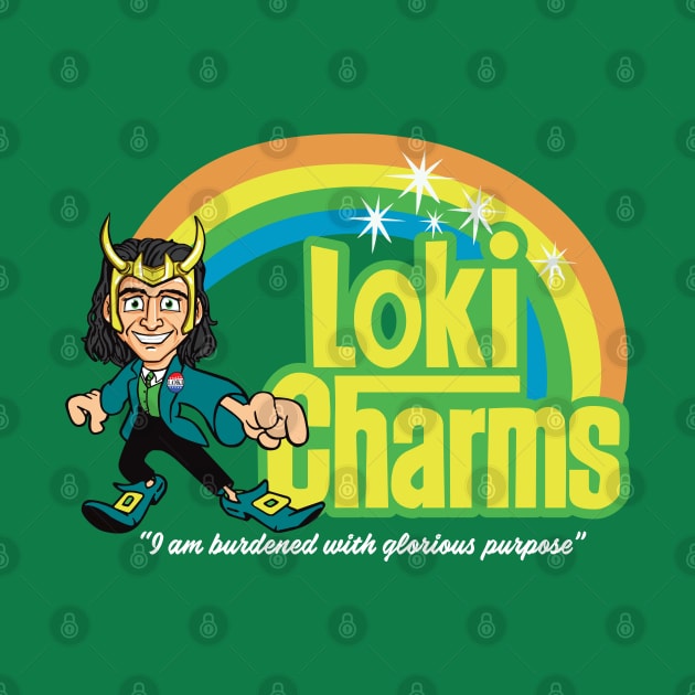 Loki Charms Cereal by Alema Art