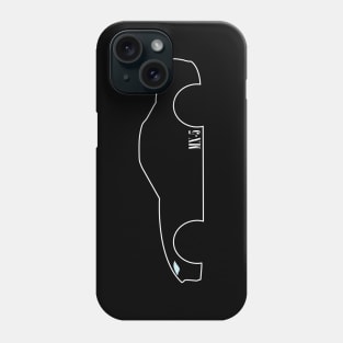 Miata Outline MX-5 ND IV White Phone Case