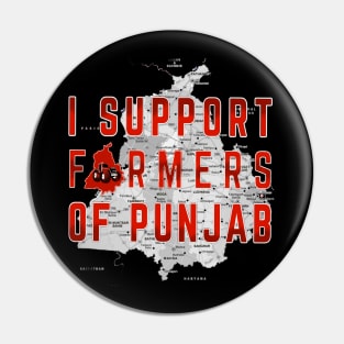 I Support Farmers Of Punjab Pin