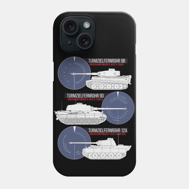 German tanks and their sights Phone Case by FAawRay