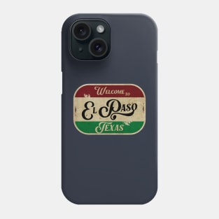 El Paso Vintage Sign Phone Case