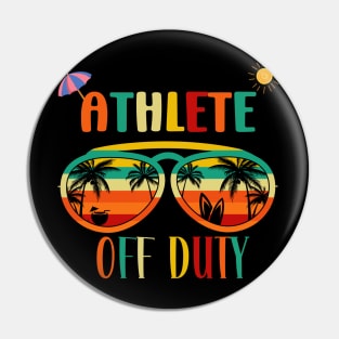 Athlete Off duty-  Retro Vintage Sunglasses Beach vacation sun for Summertime Pin