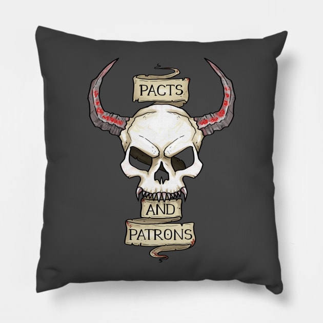 Warlock - Pacts And Patrons Pillow by Sheppard56