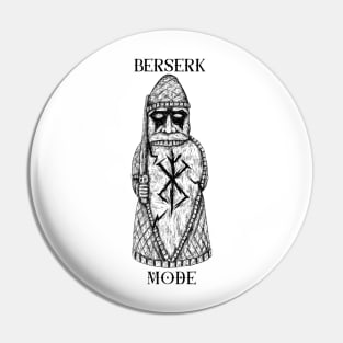 Fury Unleashed: The Viking Berserker Battle of the Lewis Chessmen Pin