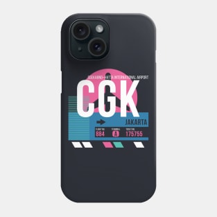 Jakarta (CGK) Airport // Sunset Baggage Tag Phone Case