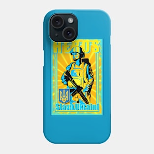 Ukraine propaganda poster Phone Case