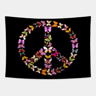 Love Peace Butterflies Costume Gift Tapestry