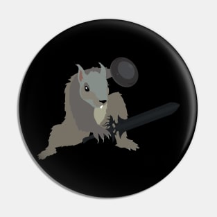 Warrior Squirrel Pin