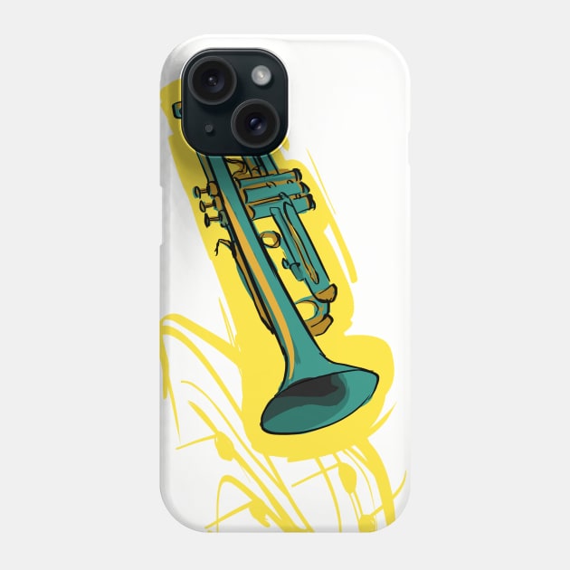 Trumpetee Phone Case by @akaluciarts