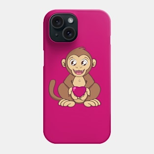 Monkey love Phone Case