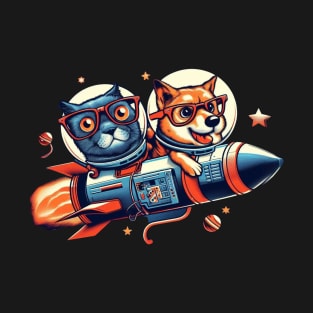 Cat Space Duo T-Shirt