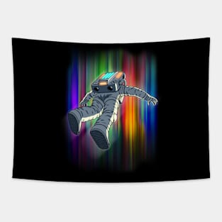 Astronaut Floating in Space Tapestry