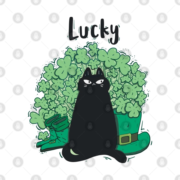 st patricks day cat by ArtStopCreative