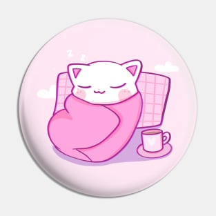 Cozy comfy cute cat Pin