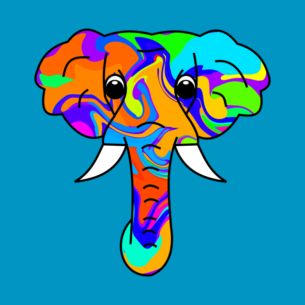 Colorful Elephant by Shrenk