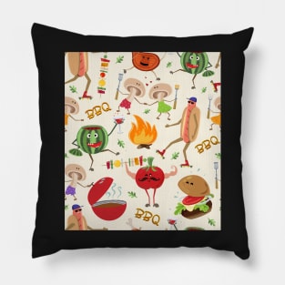 Barbecue grill party pattern Pillow